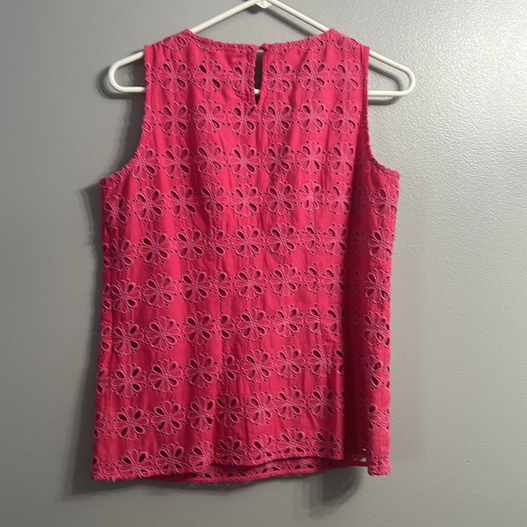 Boden Katie 100% Cotton Top Eyelet Shell SZ 6 - Picture 3 of 8